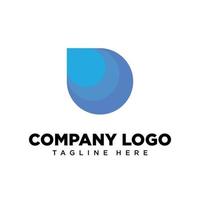 lettre de conception de logo d adaptée à l'entreprise, à la communauté, aux logos personnels, aux logos de marque vecteur