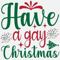 passer un noël gay vecteur