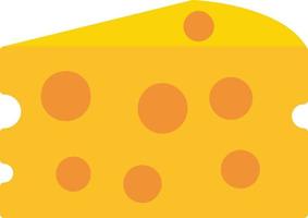 icône plate de fromage vecteur