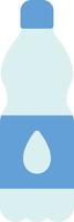 icône plate de bouteille d'eau vecteur