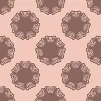 motif rose transparent avec ornement vintage. vecteur