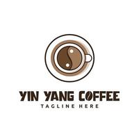 création de logo de café pour les magasins, les cafés, les restaurants, les étiquettes et les entreprises de café vecteur