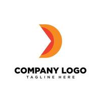 lettre de conception de logo d adaptée à l'entreprise, à la communauté, aux logos personnels, aux logos de marque vecteur