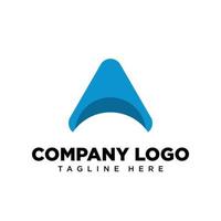 lettre de conception de logo a, adaptée à l'entreprise, à la communauté, aux logos personnels, aux logos de marque vecteur