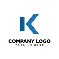 lettre de conception de logo k adaptée à l'entreprise, à la communauté, aux logos personnels, aux logos de marque vecteur