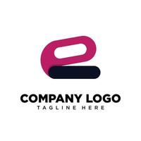 lettre de conception de logo e adaptée à l'entreprise, à la communauté, aux logos personnels, aux logos de marque vecteur