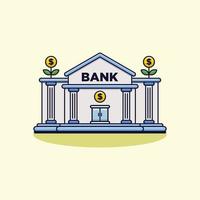 illustration vectorielle d'une banque pour bannières, brochures, affiches, dépliants et dépliants vecteur