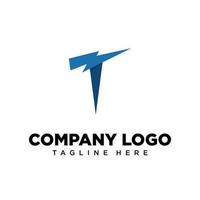 lettre de conception de logo t adaptée à l'entreprise, à la communauté, aux logos personnels, aux logos de marque vecteur