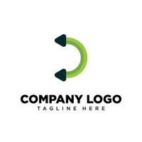 lettre de conception de logo d adaptée à l'entreprise, à la communauté, aux logos personnels, aux logos de marque vecteur