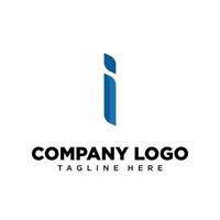 lettre de conception de logo i adaptée à l'entreprise, à la communauté, aux logos personnels, aux logos de marque vecteur