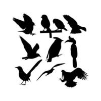 oiseau, silhouette, vecteur, illustration vecteur