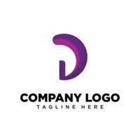 lettre de conception de logo d adaptée à l'entreprise, à la communauté, aux logos personnels, aux logos de marque vecteur