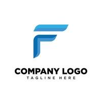 lettre de conception de logo f adaptée à l'entreprise, à la communauté, aux logos personnels, aux logos de marque vecteur