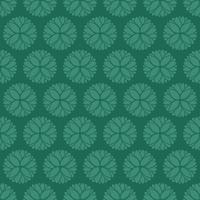 motif ornemental vert de style unique vecteur