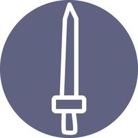 épée tranchante, illustration, vecteur, sur fond blanc. vecteur