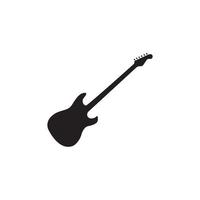 guitare logo modèle vecteur icône illustration