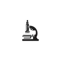 vecteur d'icône de microscope, illustration de conception de logo