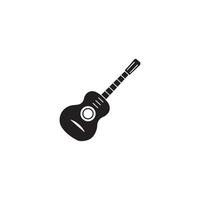 guitare logo modèle vecteur icône illustration