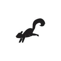 illustration d'icône vectorielle logo écureuil vecteur