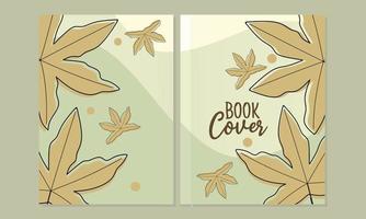 ensemble de livre de couverture de page mignon. design abstrait et floral beauty.design en a4. pour cahiers, planificateurs, brochures, livres pour enfants, catalogues, etc. vecteur