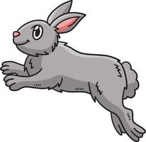 sauter lapin dessin coloré clipart vecteur