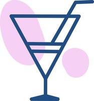 cocktail sucré, illustration, vecteur sur fond blanc