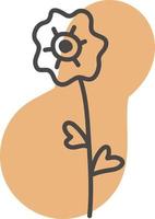 fleur de marguerite gerbera, illustration, vecteur sur fond blanc.