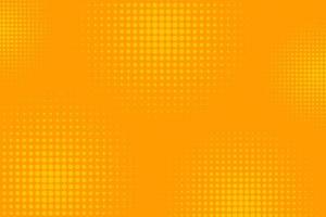 fond orange de bande dessinée, texture de points de demi-teintes dans un style rétro vecteur