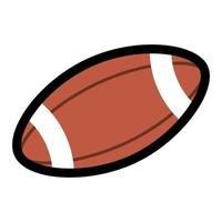 icône de ballon de rugby vecteur