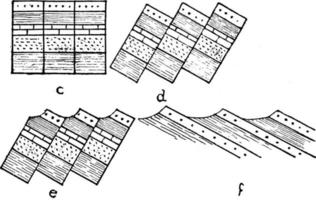 bloc défaillant, illustration vintage. vecteur