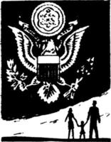 insignes de l'armée, illustration vintage. vecteur