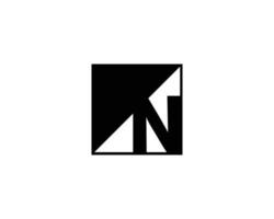 modèle de vecteur de conception de logo n nn