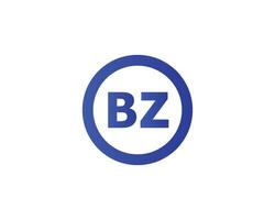 modèle de vecteur de conception de logo bz