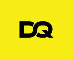 modèle de vecteur de conception de logo dq qd