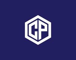 modèle de vecteur de conception de logo cp pc