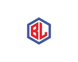 modèle de vecteur de conception de logo bl lb