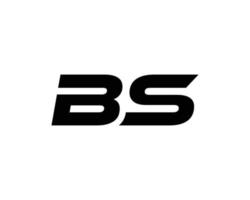 modèle de vecteur de conception de logo bs sb