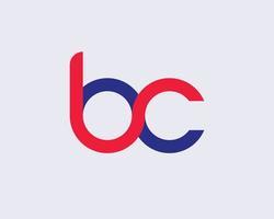 modèle de vecteur de conception de logo bc cb