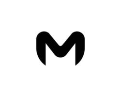 modèle de vecteur de conception de logo m mm