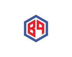 modèle de vecteur de conception de logo bq qb