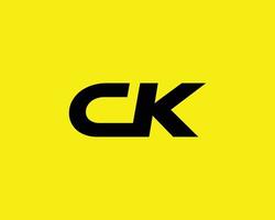 modèle de vecteur de conception de logo ck kc