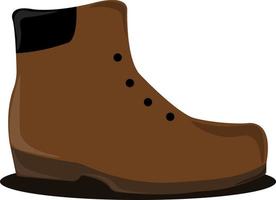 bottes marron, illustration, vecteur sur fond blanc.