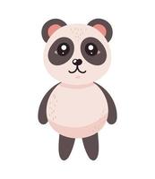 mignon ours panda kawaii vecteur