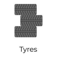 concepts de pneus à la mode vecteur