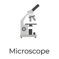 concepts de microscope à la mode vecteur