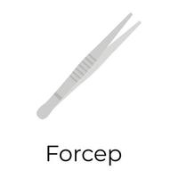 concepts de forceps à la mode vecteur