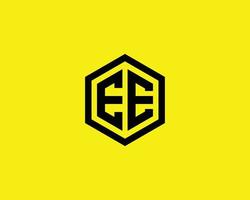 modèle de vecteur de conception de logo ee