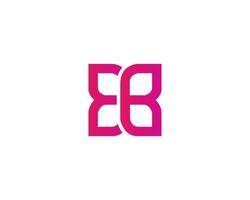 modèle vectoriel de conception de logo eb be