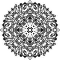 le motif de mandala dessiné convient à d'autres livres de collection de design comme ornements vecteur