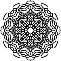 motif de mandala abstrait. illustration vectorielle vecteur